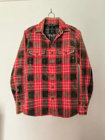 백본 니들 펀치 플란넬 셔츠