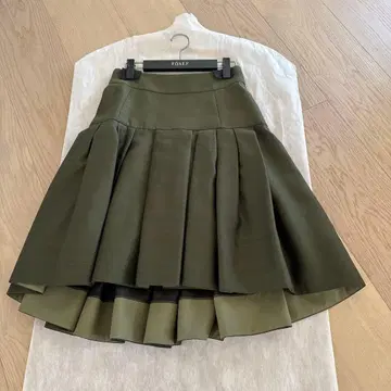 폭시 무릎 기장 스커트