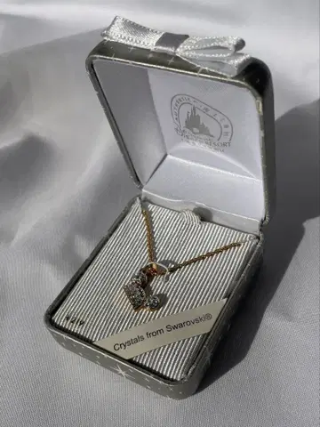 Disney Swarovski 골드 크리스탈 목걸이