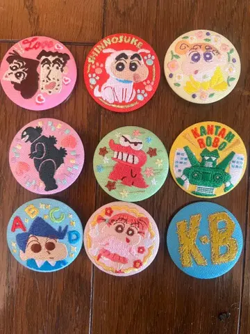 짱구는 못말려(크레용 신짱) 핀 배지 9개 세트