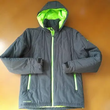 UNDER ARMOUR 후드 부착 자켓 SM 블랙/그린