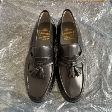 처치스 로퍼 블랙 태슬 포함