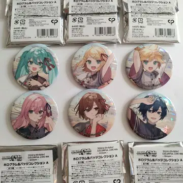 프로세카 세카라이 4th 캔뱃지 버추얼 싱거 6종 세트