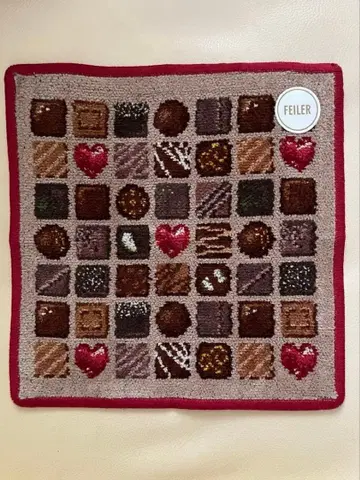 페이러 코프레도쇼콜라 타월 손수건 초콜릿