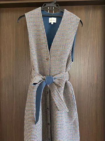 steven alam 체크 무늬 롱 원피스 리버서블