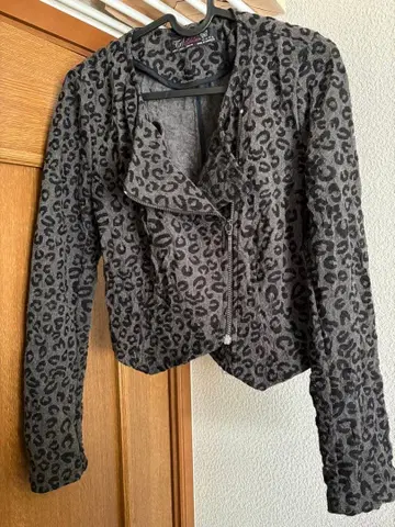 ZARA 레오파드 무늬 크롭 자켓