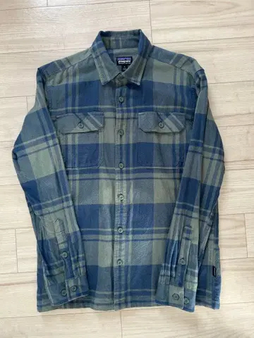 patagonia 플란넬 셔츠 S 사이즈 청록색 체크