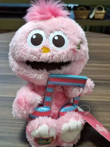 세서미 스트릿 모피 봉제 인형 핑크 USJ
