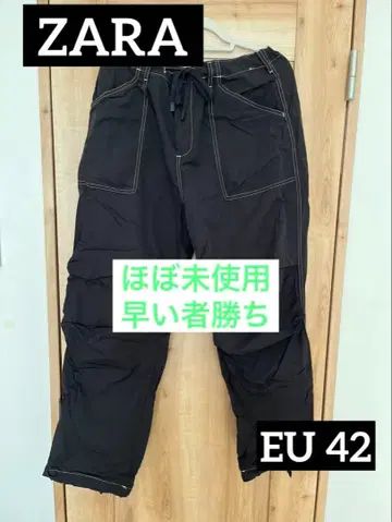 ZARA 블랙 카고 팬츠 EUR 42
