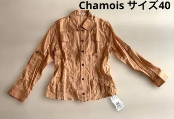 여성용 긴팔 셔츠 오렌지 샤미 사이즈 40