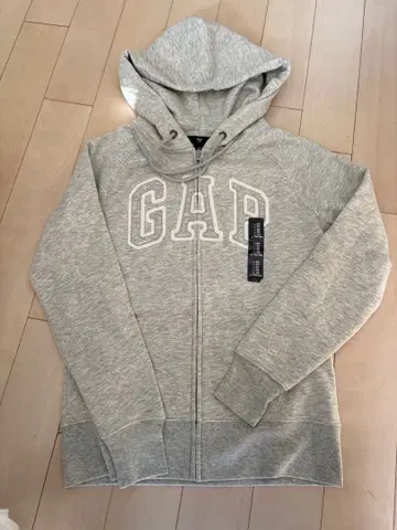GAP 풀 집업 후드 부착 후드티 XS 그레이