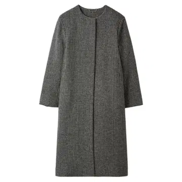 [ 새상품급 ] 셀프드 캐시미어 혼방 노카라 코트 36