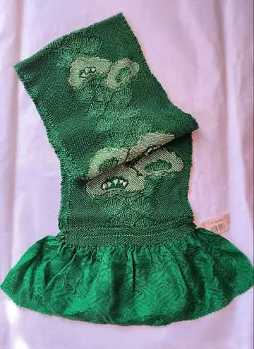 미사용 새상품급 순수 실크 총 조임 오비 장식 천 후리소데 성인식