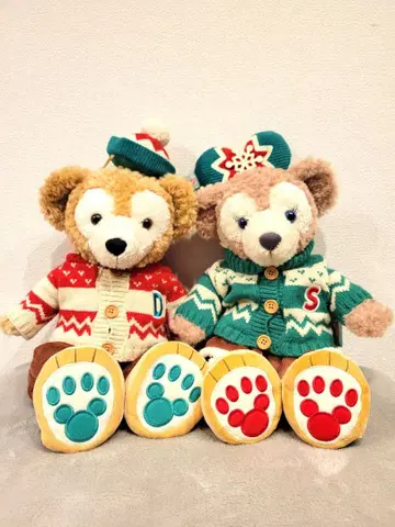 디즈니 닷피 셰리메이 크리스마스 코스튬 페어 봉제 인형