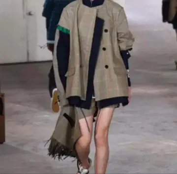 체크 무늬 프린지 큐롯 팬츠