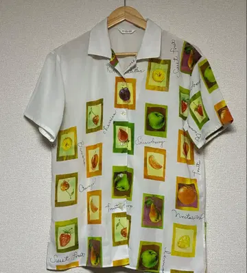 하나뿐인 패턴 셔츠 후르츠 회화