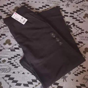 유니클로 웜 플리스 스트레이트 팬츠 다크 브라운