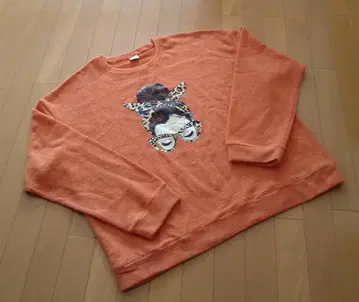 빅 걸 사양 & 니트 소재 x 오렌지 스웨터 [ 4XL ]