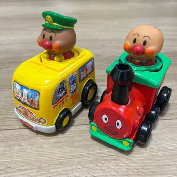 호빵맨 버스와 기차 세트