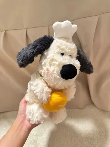 강아지 셰프 봉제 인형 공 포함