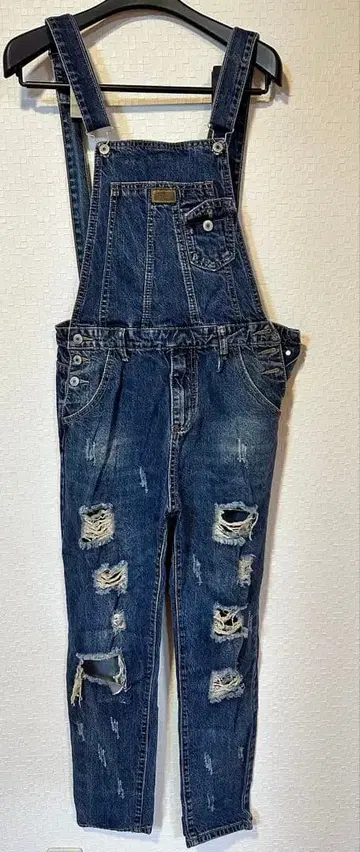 데미지 가공 인디고 블루 살로펫