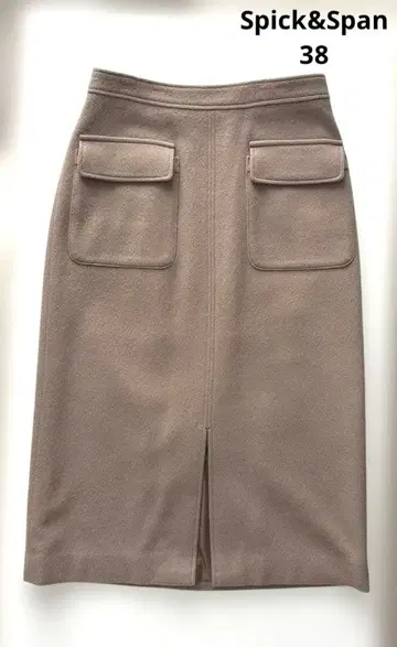 Spick&Span W 포켓 비버 타이트 스커트 베이지