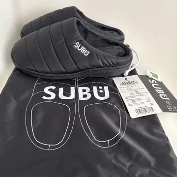SUBU 블랙 샌들 수납 봉투 포함 26~27.5cm