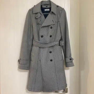 그레이 트렌치코트 퀼팅 안감