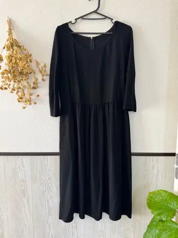 새상품급 레킵 블랙 3/4 소매 롱 원피스 포멀로도 가능