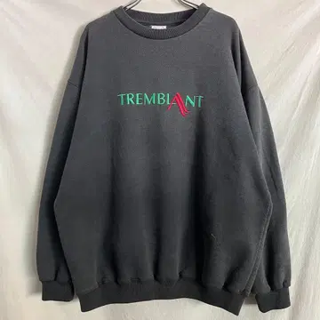 90s 캐나다제 usa 구제 의류 페이드 블랙 맨투맨 XL 오버 사이즈