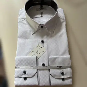 renoma M-84 화이트 긴팔 와이셔츠