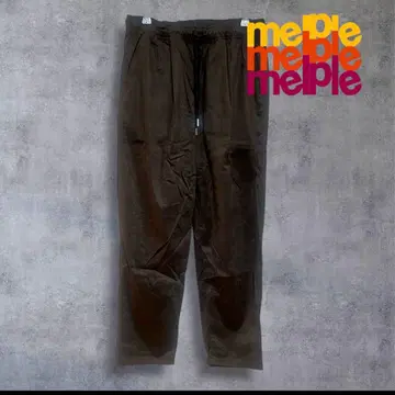 melple 페이크 스웨이드 턱 이지 팬츠 S
