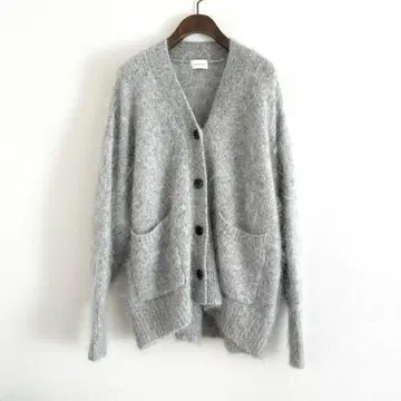 [ green label relaxing ] 알파카 샤기 V넥 가디건