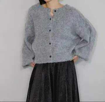 5G 2WAY 크루 샤기 가디건