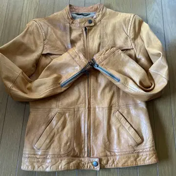 바나나리퍼블릭 가죽 자켓 스탠드 카라 라이더스 카멜