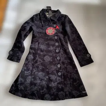 Desigual A라인 롱 코트 36