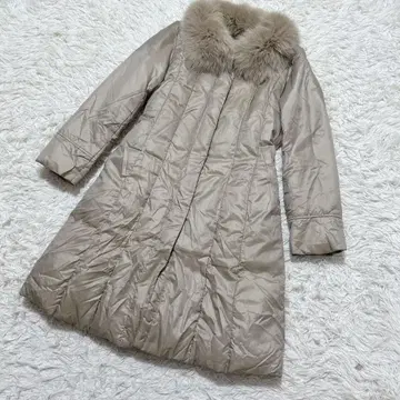 [ c6827 ] LORITTI 다운 자켓 코트 베이지 퍼