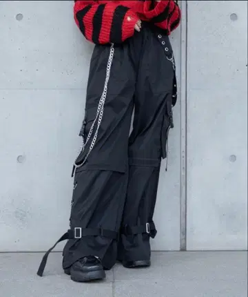 [ Pal elfy ] 패치 부착 커팅 팬츠 팔엘피