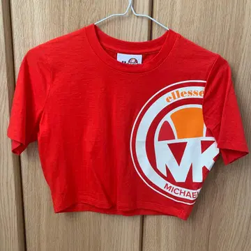 ellesse Michael Kors 크롭 T셔츠 XS 오렌지