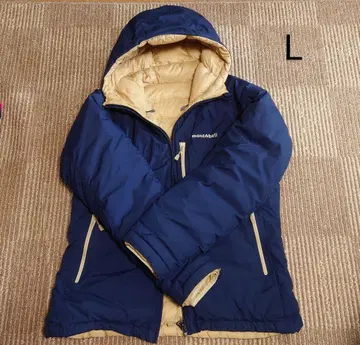 몽벨 콜로라도 후드티 여성용 L 리버서블 다운 자켓