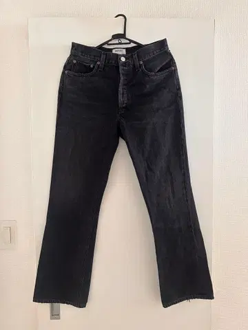 AGOLDE 릴랙스 부츠컷 데님 블랙