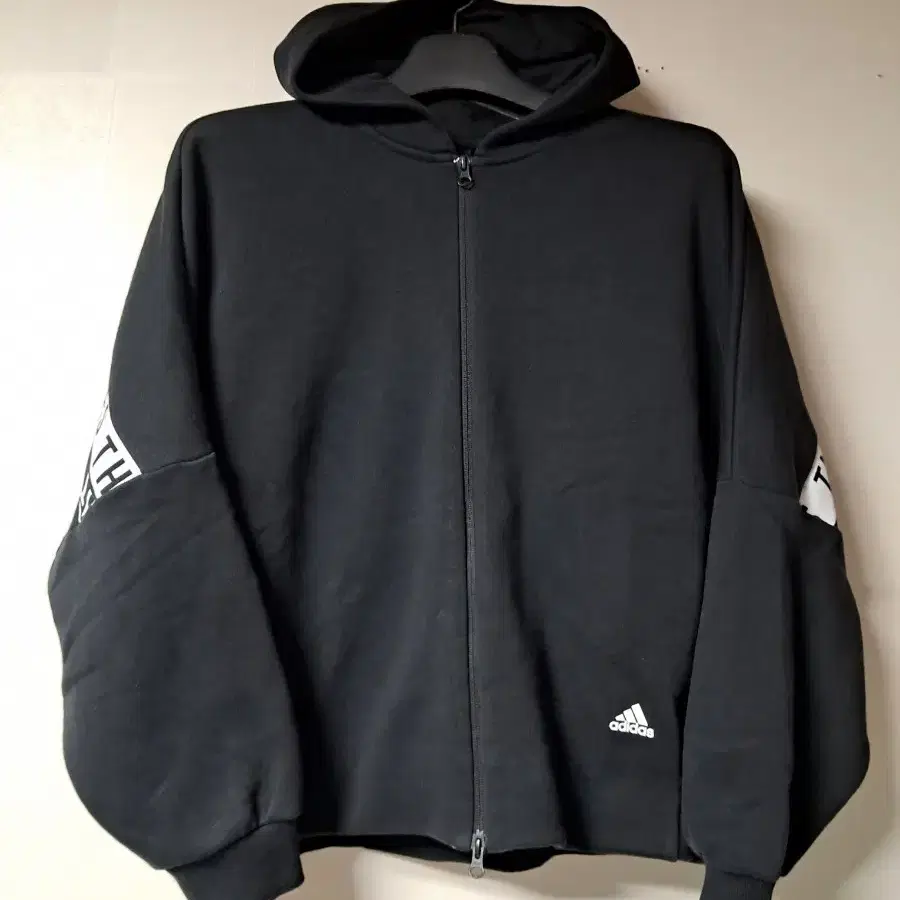 Adidas Black Hooded Zip-up