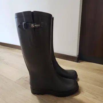AIGLE 레인부츠 다크 브라운 38