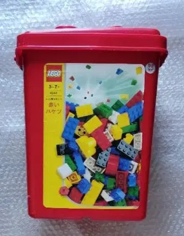 레고 빨간색 바구니 수납 박스 포함