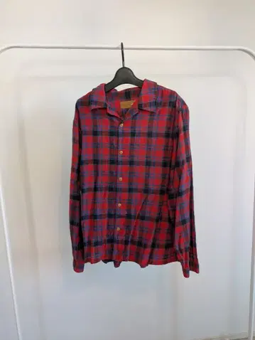 voo 긴팔 체크 셔츠