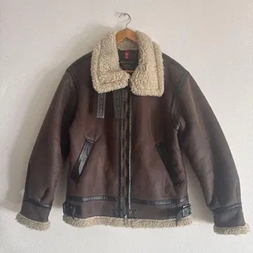 ALPHA INDUSTRIES 무스탕 자켓 L 사이즈 브라운