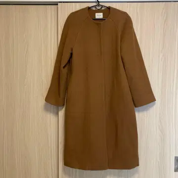 Demi-Luxe 브라운 카멜 롱 코트 BEAMS 36