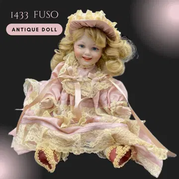 레어 비스크 인형 1433 FUSO 레이스 모자 32cm