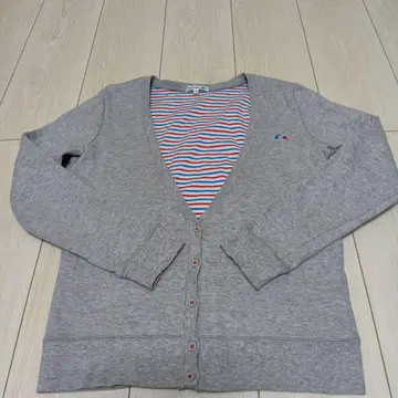 LACOSTE 그레이 가디건 사이즈 40