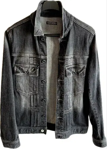 새상품급 다크 그레이 데님 자켓
